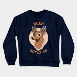 Deer animal cute Crewneck Sweatshirt